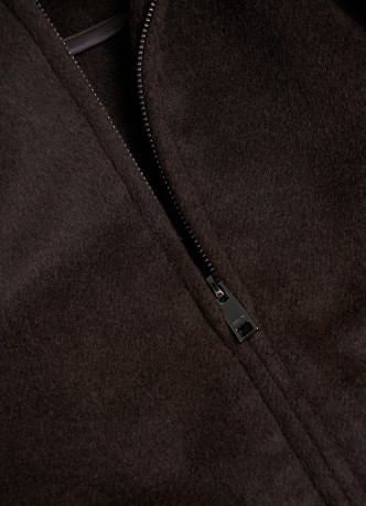 Куртка из пальтовой ткани с накладными карманами