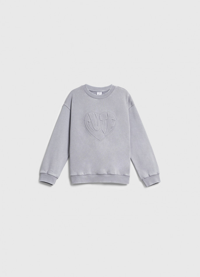 Свитшот с вышивкой для девочек