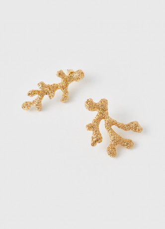 Серьги-пусеты в виде кораллов