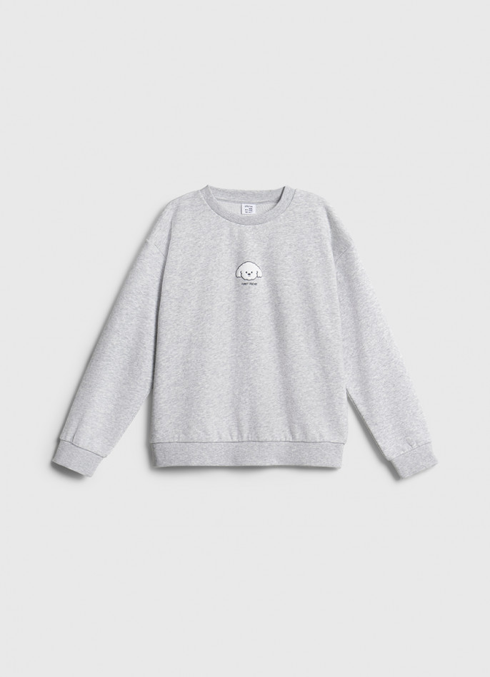 Свитшот с принтом для девочек