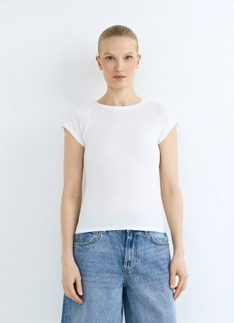 Приталенная футболка из хлопка