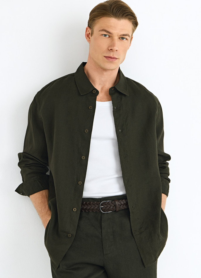 Рубашка изо льна