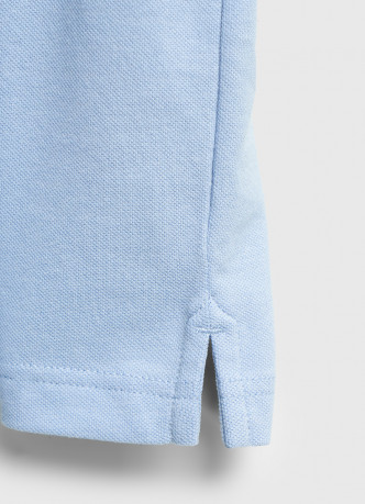 Поло с воротником-стойкой