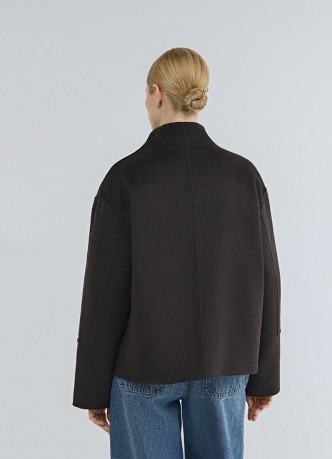 Бомбер из пальтовой ткани