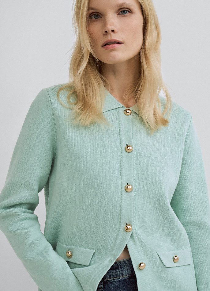 Кардиган на пуговицах