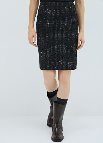 Твидовая юбка миди