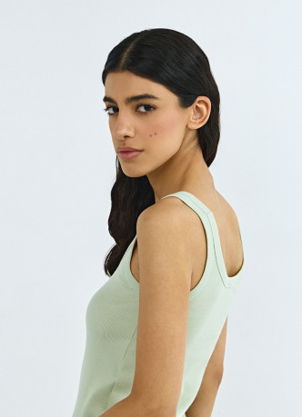 Базовая майка в рубчик