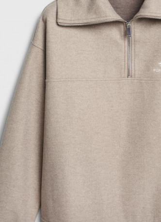 Толстовка с воротником-стойкой на молнии