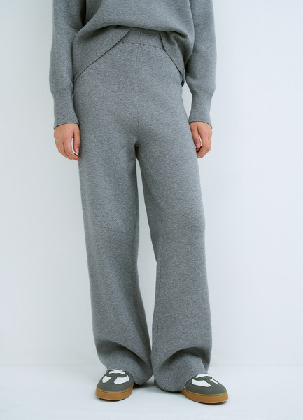Вязаные брюки для девочек Серый 2599₽