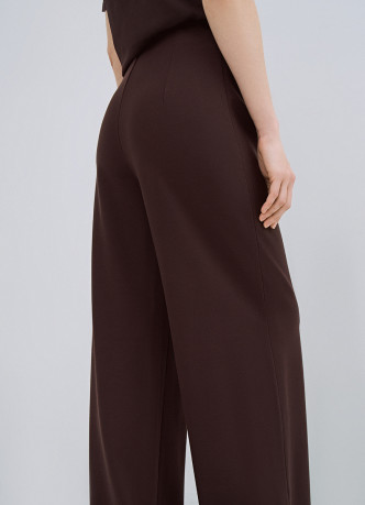 Широкие брюки из трикотажа