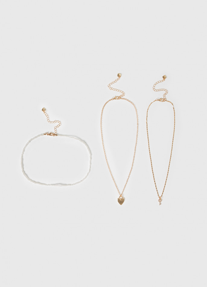 Ожерелье для девочек, 3 шт.