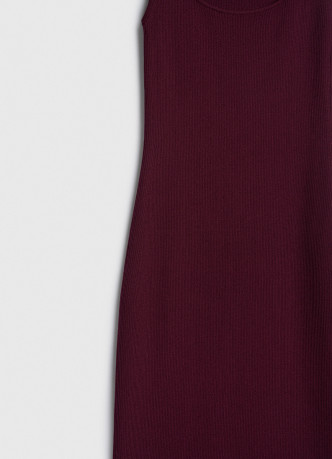 Платье в рубчик