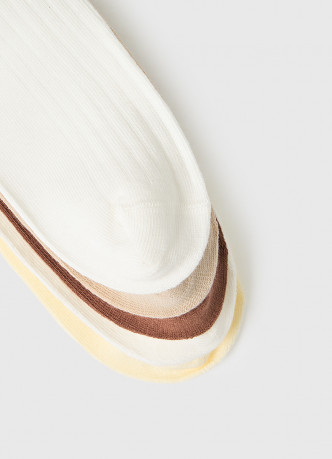 Короткие носки в рубчик для девочек, 5 пар