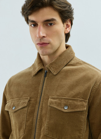 Куртка-рубашка из вельвета