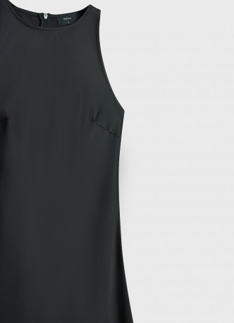 Сатиновое платье макси