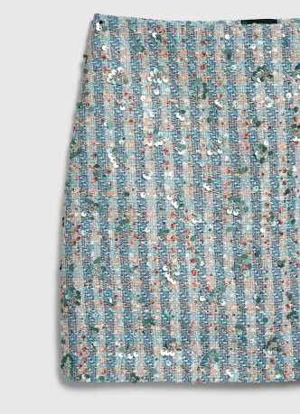 Юбка мини из твида