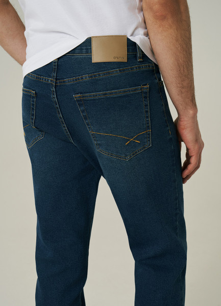 Узкие джинсы, Синий O`Stin MPA10FO02-D3 - фото 6
