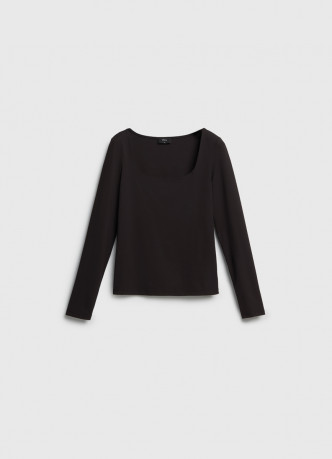 Лонгслив с квадратным вырезом