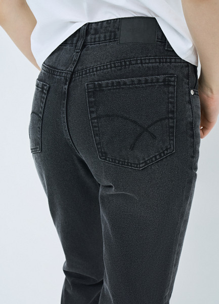 Прямые джинсы с высокой посадкой, Серый O`Stin LP6656O02-98 - фото 6