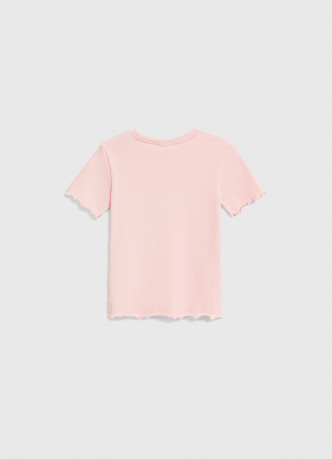 Футболка в рубчик для девочек