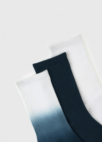 Высокие носки в рубчик, 3 пары