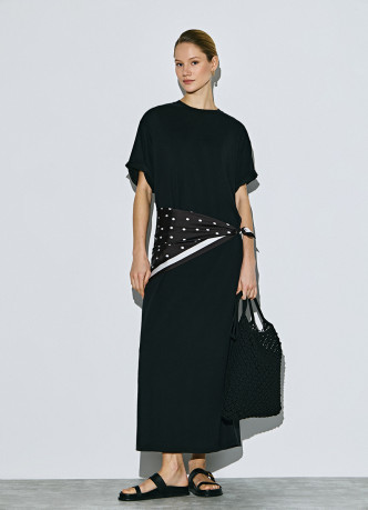 Платье-футболка из вискозы