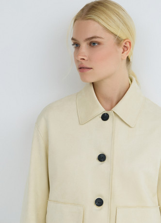 Куртка из искусственной замши