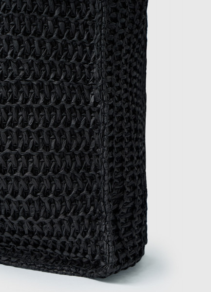 Плетёный шоппер, Черный O`Stin LG66A1O02-99, размер Б/р - фото 6