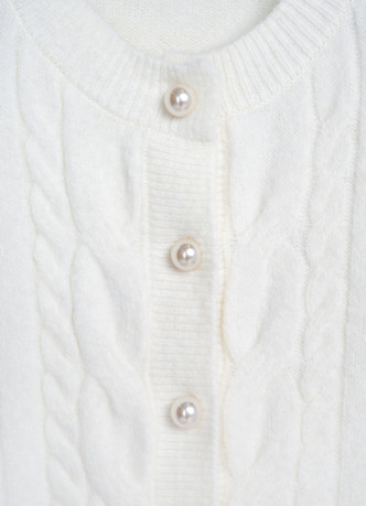 Кардиган из пряжи с шерстью