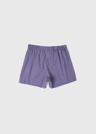 Текстильные трусы-боксеры в клетку