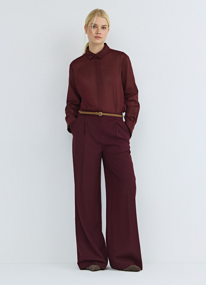 Прямые брюки со стрелками