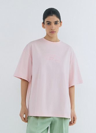 Футболка оверсайз с вышивкой