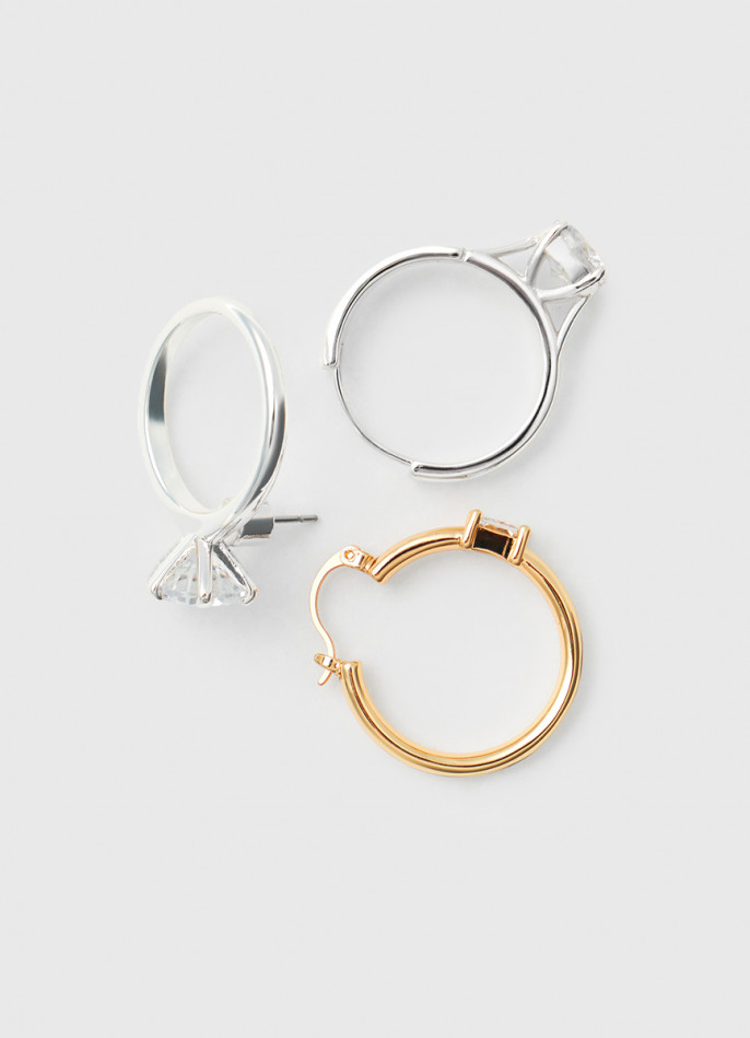 Серьги в виде колец O'STIN x Яндекс Книги