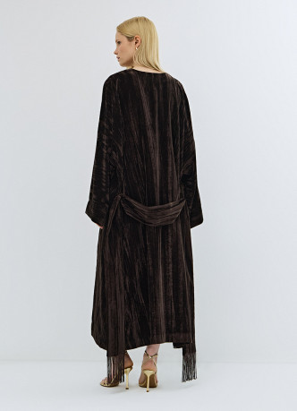 Бархатное кимоно с поясом