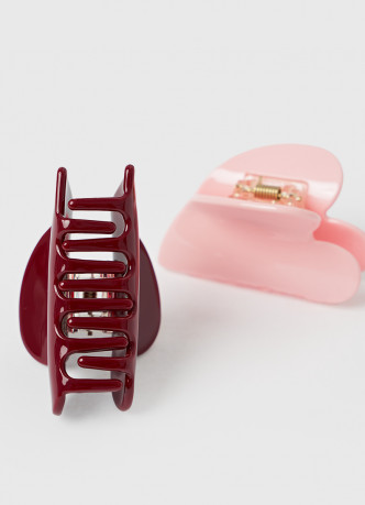 Заколка-краб в форме сердца для волос, 2 шт.