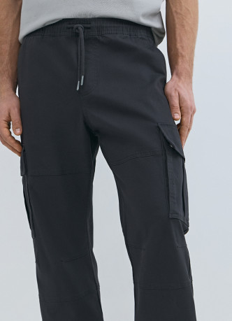 Джоггеры из твила с карго-карманами