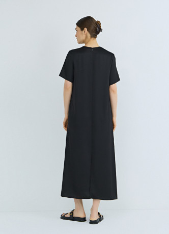 Сатиновое платье-футболка