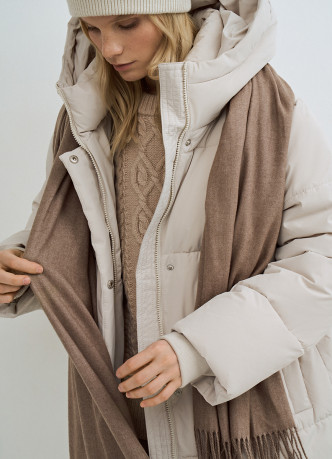 Шарф с бахромой