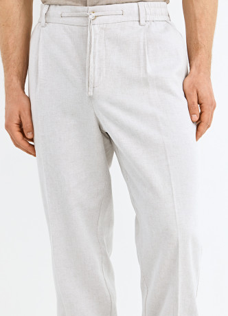 Брюки из текстурной ткани