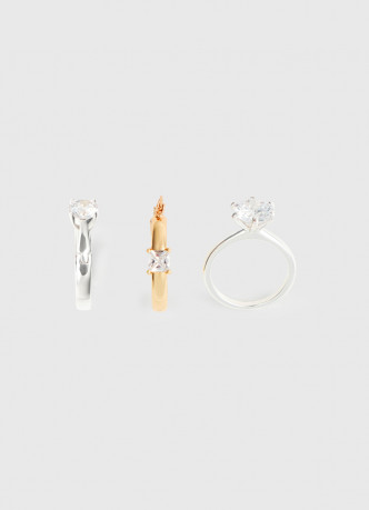 Серьги в виде колец O'STIN x Яндекс Книги