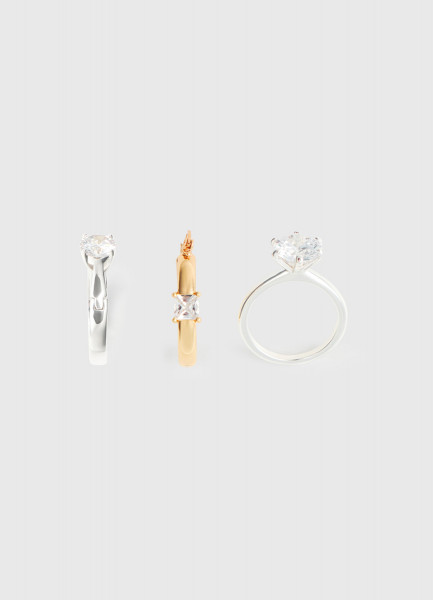 

Серьги в виде колец O'STIN x Яндекс Книги, Мультицвет
