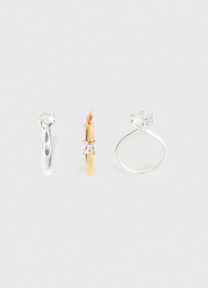 Серьги в виде колец O'STIN x Яндекс Книги