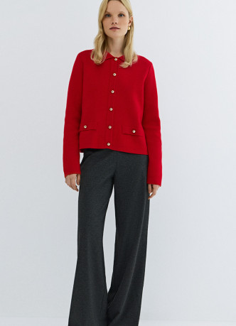 Широкие брюки из трикотажа