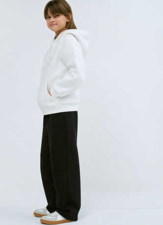 Широкие трикотажные брюки для девочек