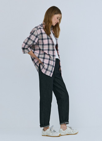 Джинсы Mom с высокой посадкой