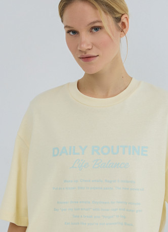 Футболка оверсайз с принтом