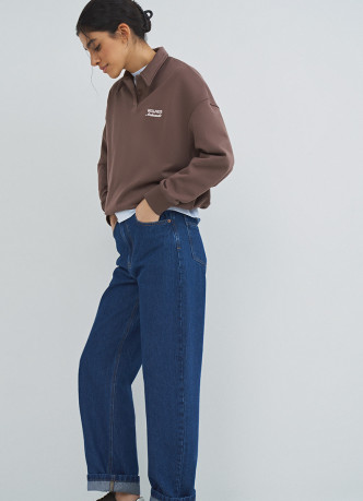 Джинсы Barrel с высокой посадкой