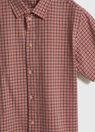 Рубашка из ткани с жатым эффектом для мальчиков