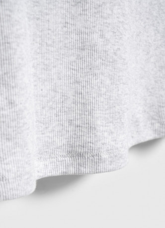 Пижамный лонгслив в рубчик