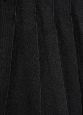 Джинсовая юбка в складку для девочек